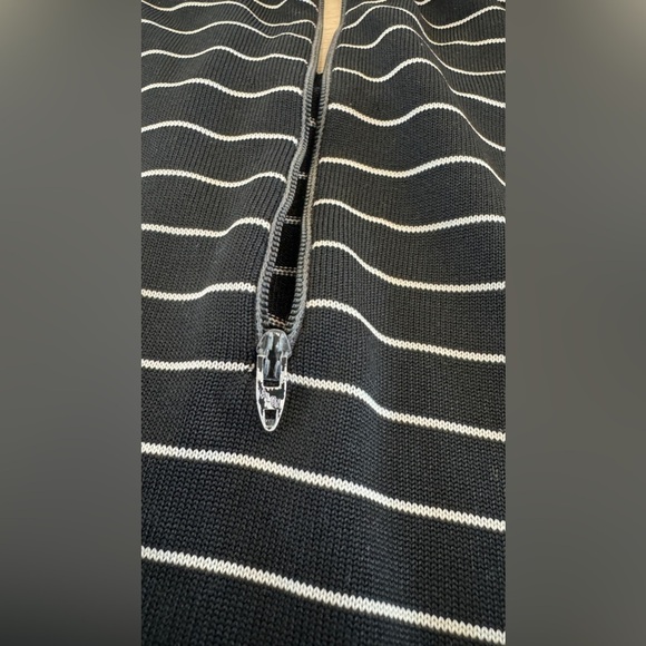 Givenchy women’s vintage lightweight striped black white sweater - Picture 6 of 8